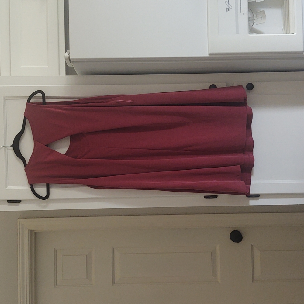 L red textured Sigrid Olsen dress
